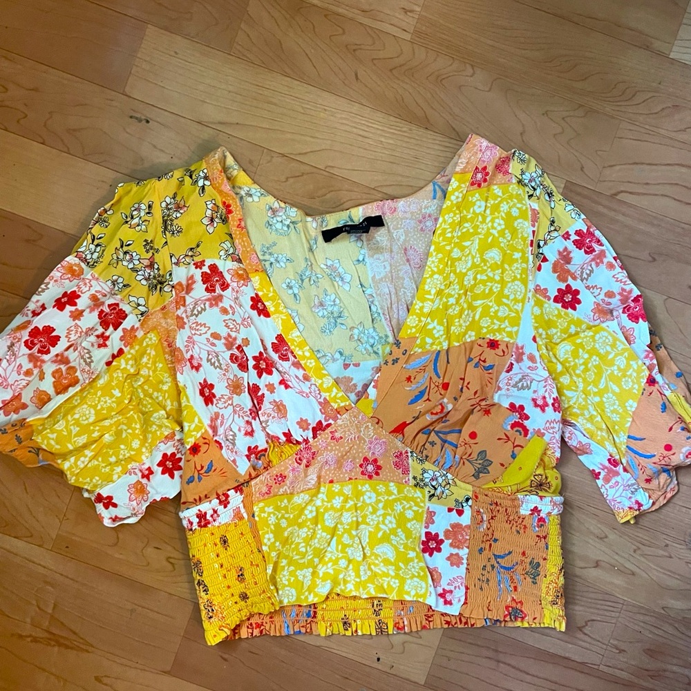 floral crop top